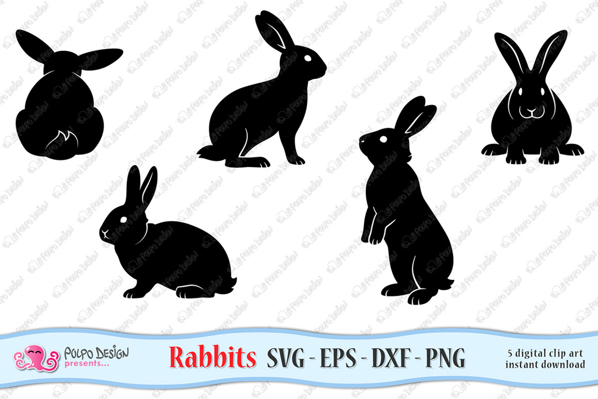 Rabbits SVG, an Object Graphic by PolpoDesign