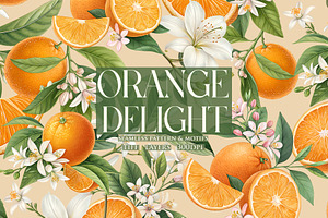 ORANGEDELIGHT Seamless Pattern Print