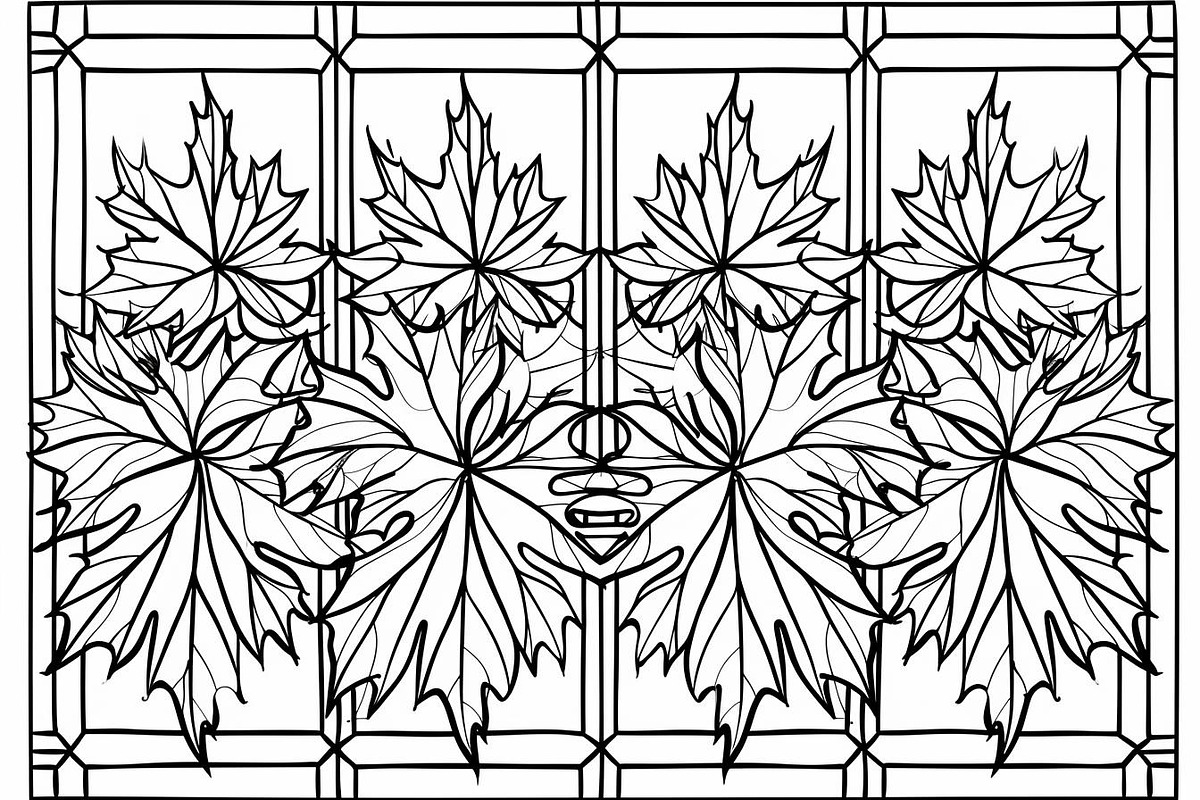 Decorative Botanical Leaf Panel, an Illustration by Designs_River (Photo 4 of 10)
