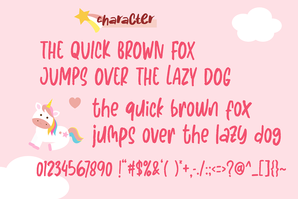 Unicorn Glowing, a Font by Dumadistyle (Photo 2 of 7)