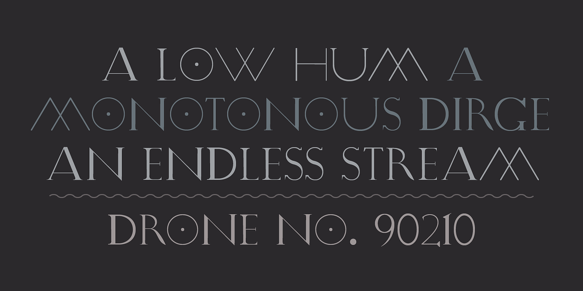 Drone, a Font by Barnbrook Fonts (Photo 3 of 5)