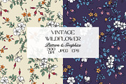 Vintage Wildflower Pattern Bundle, a Pattern Graphic by StudioGlouna (Thumbnail 1 of 11)