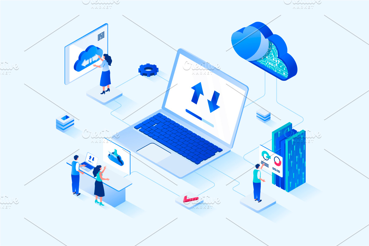 Isometric Web Illustrations, a Templates & Theme by alexdndz (Photo 8 of 31)