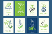 Golf Sketch Illustrations, a Background Graphic by Mona Monash (Thumbnail 8 of 9)