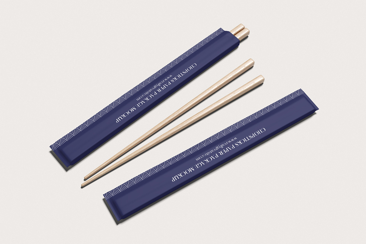 Chopsticks Mockup, a Packaging Mockup by Twins_studio926 (Photo 2 of 5)