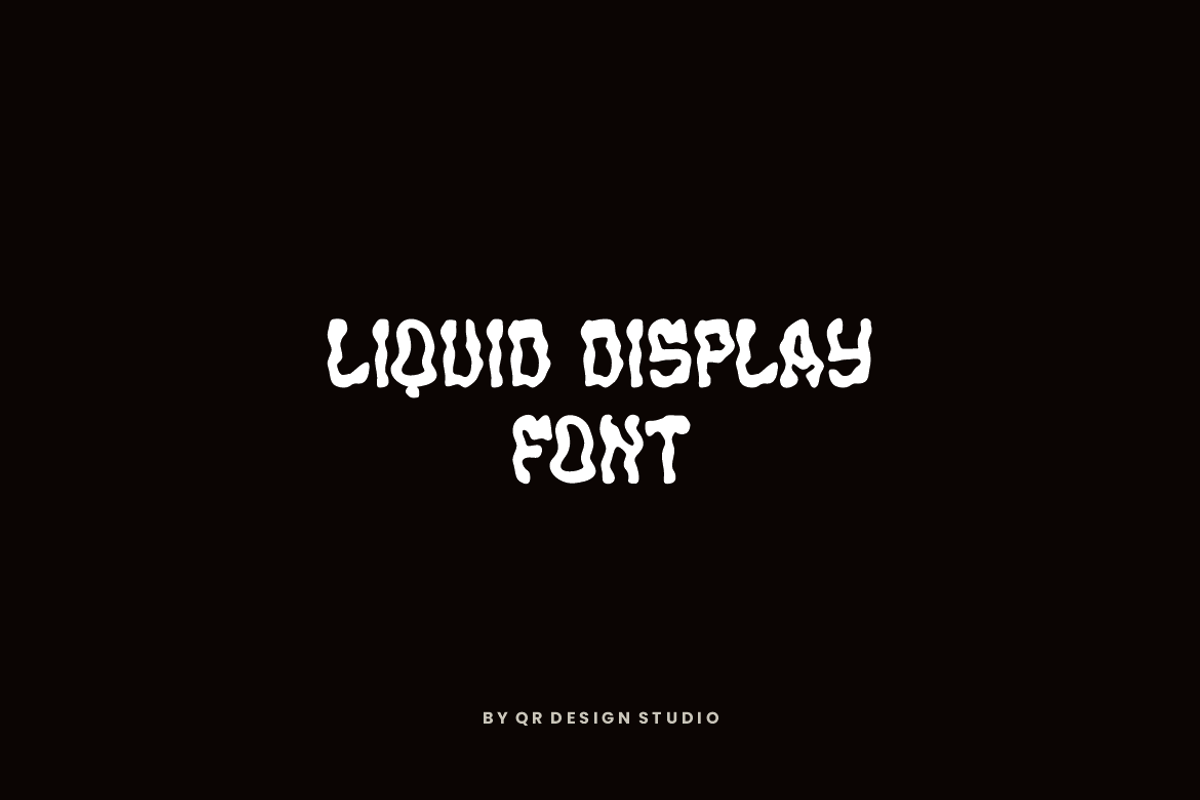 Oraskot - Liquid Display Font, a Handwritten Font by QR Design Studio (Photo 2 of 8)