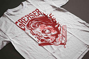 GREASER SKULL (FLAMED), an Illustration by arace (Thumbnail 2 of 2)