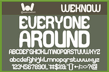 Everyone Around font