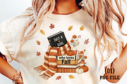 Just a Girl Who Loves Fall, Bookish, an Illustration by DreamArtGraphic (Thumbnail 1 of 5)