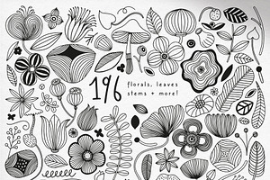 Fineliner Florals Graphic Collection