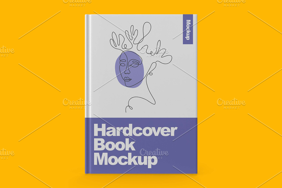 Slim Hardcover Book Mockup, a Books & Magazine Mockup by Aprndy85 (Photo 4 of 6)