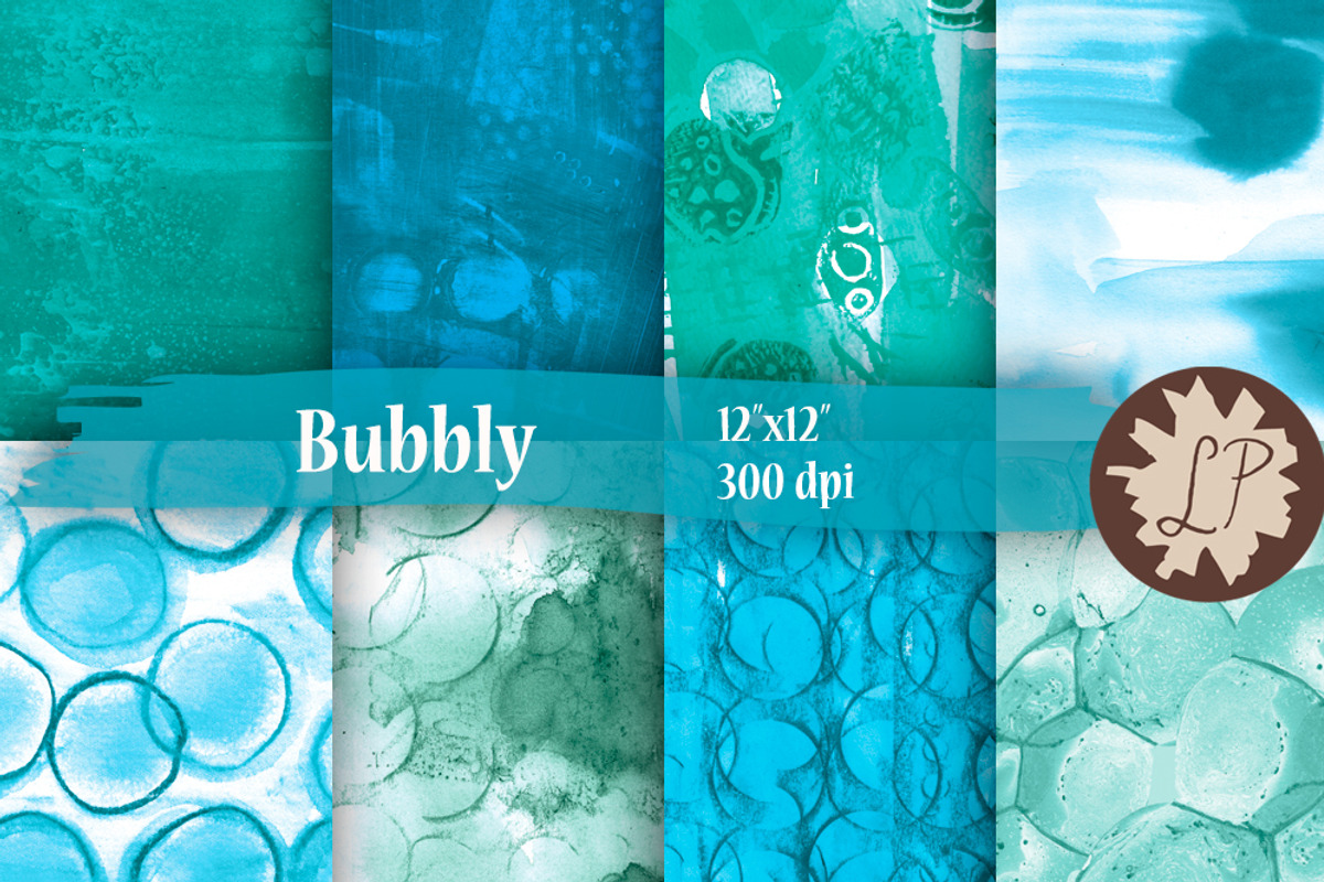 Bubbles Painted Papers, a Pattern Graphic by Liz Plummer (Photo 1 of 5)