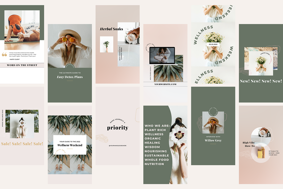 150 Canva Instagram Templates, a Social Media Template by Erin Cassidy (Photo 7 of 27)
