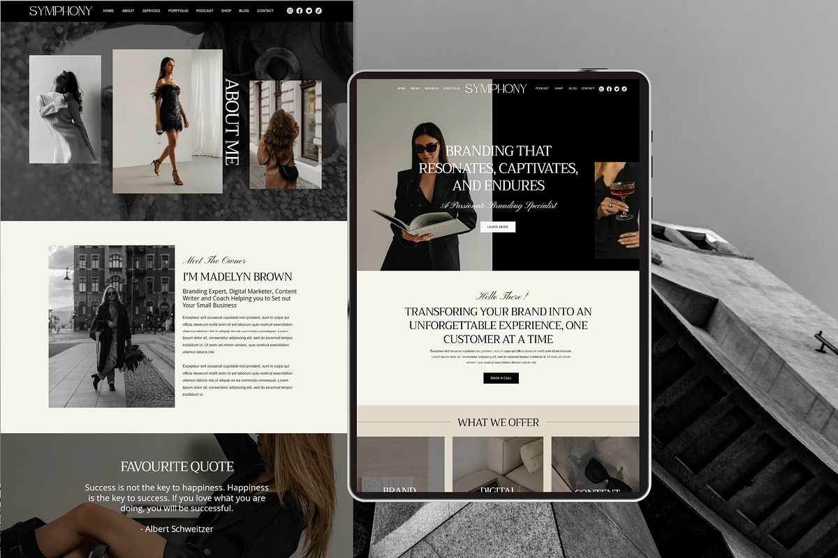 Luxury Wix Website Template, a Wix Template by AdvertFox (Photo 5 of 10)