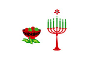 Kwanzaa Candle Holder Vector Set, an Object Graphic by Designs_River (Thumbnail 14 of 16)