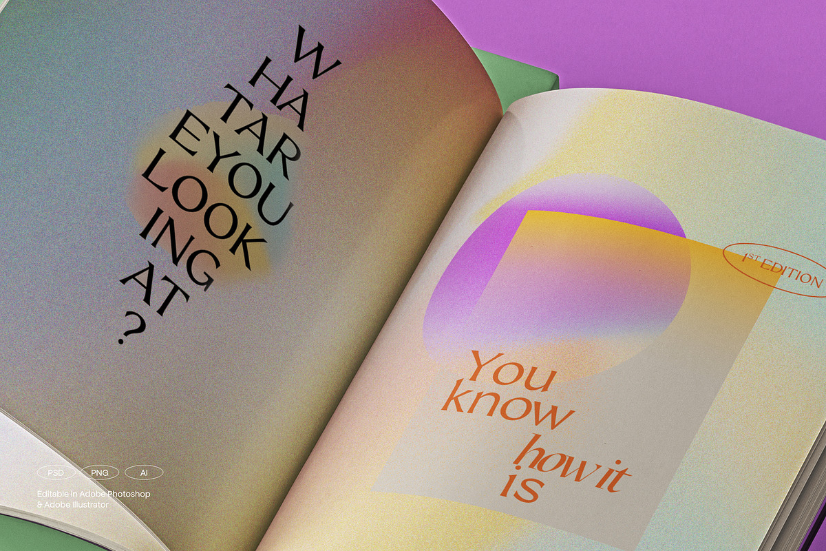 Retro Gradients & Shapes, a Background Graphic by Nomad Visuals (Photo 16 of 31)