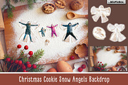 Christmas Cookie Snow Angel Backdrop, an Object Graphic by MixPixBox (Thumbnail 1 of 2)