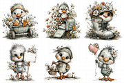 Whimsical Spring Chick Clipart, an Illustration by Daily.Designs (Thumbnail 5 of 7)