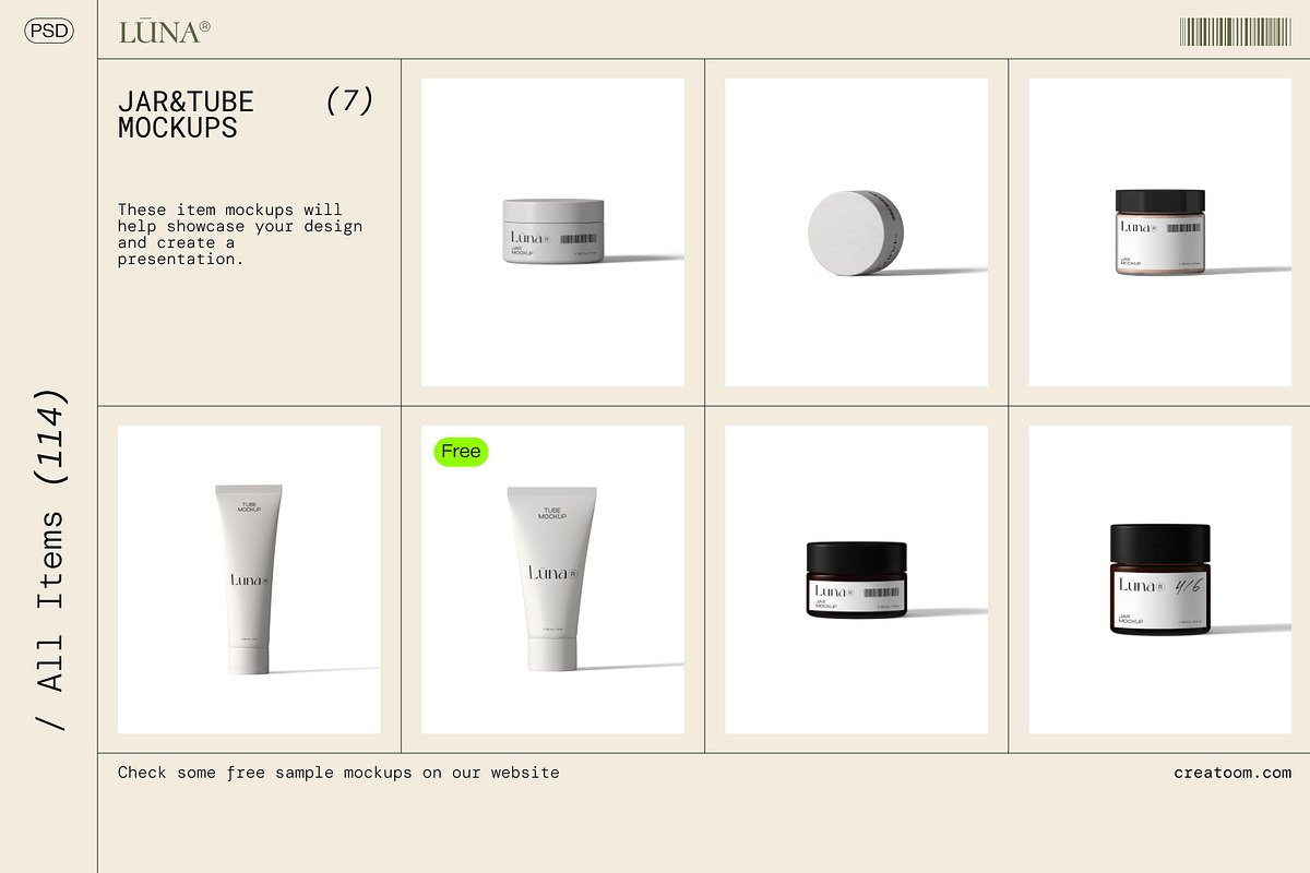 (114) Cosmetics mockups - part 1, a Packaging Mockup by Creatoom (Photo 11 of 16)