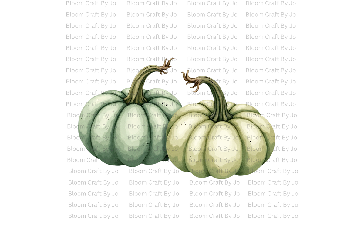 Sage Green Pumpkins, a Decorative Illustration by Bloom Craft Creations (Photo 10 of 12)