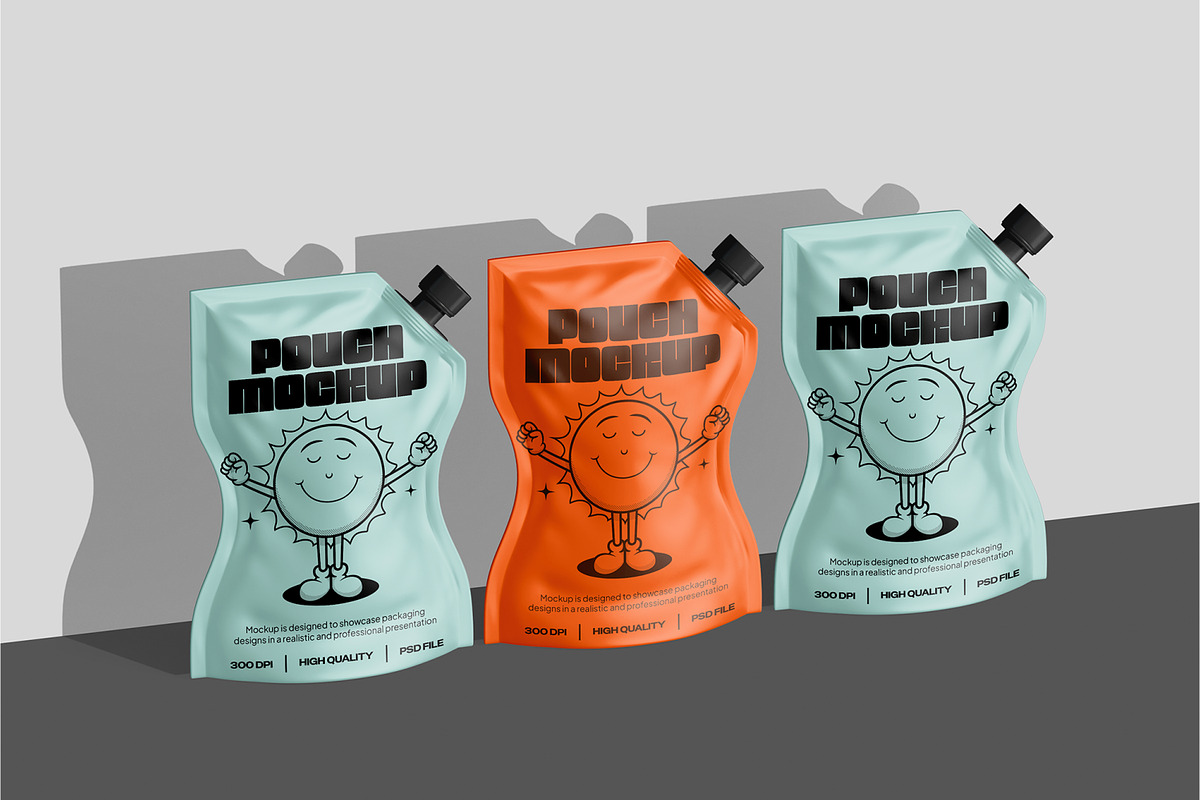 Stand-up Pouch Mockup, a Packaging Mockup by Permadi Creative (Photo 2 of 5)