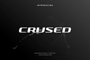 Crused, a Font by garismantra (Thumbnail 1 of 4)
