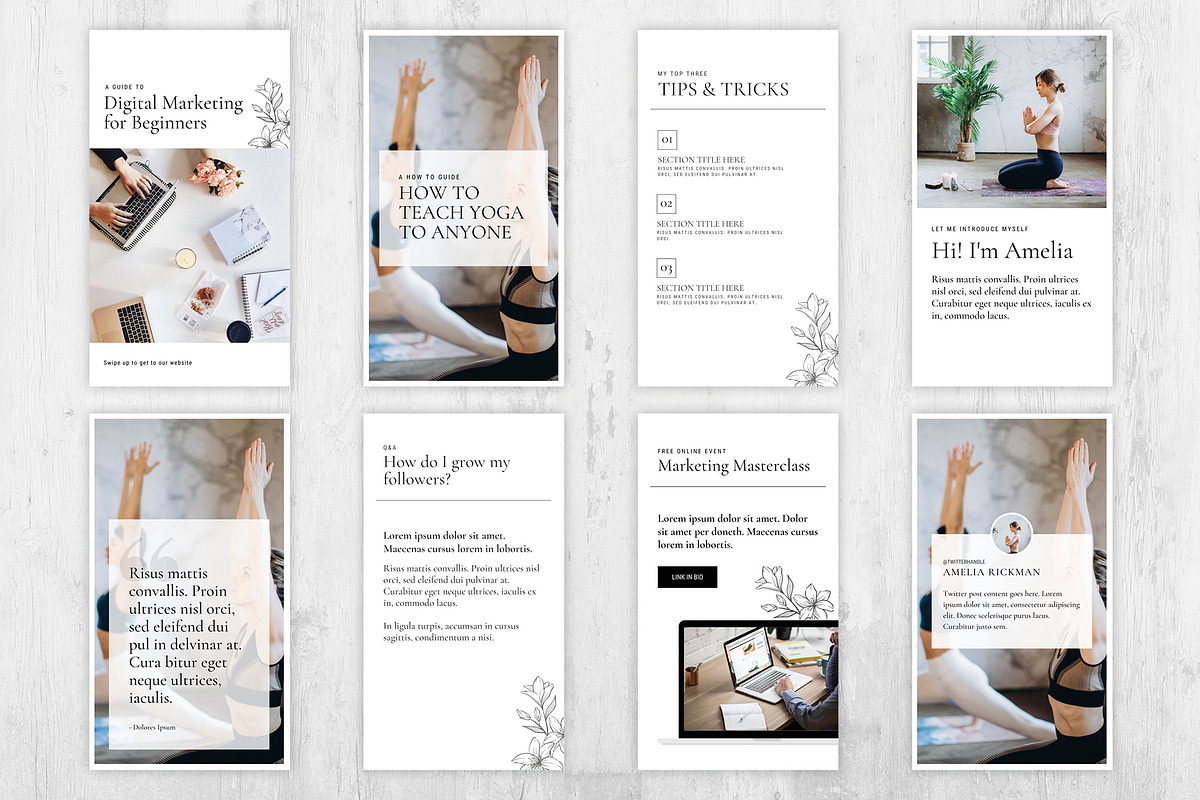 16 Instagram Templates for Canva, a Social Media Template by Paperweight Memories (Photo 4 of 7)