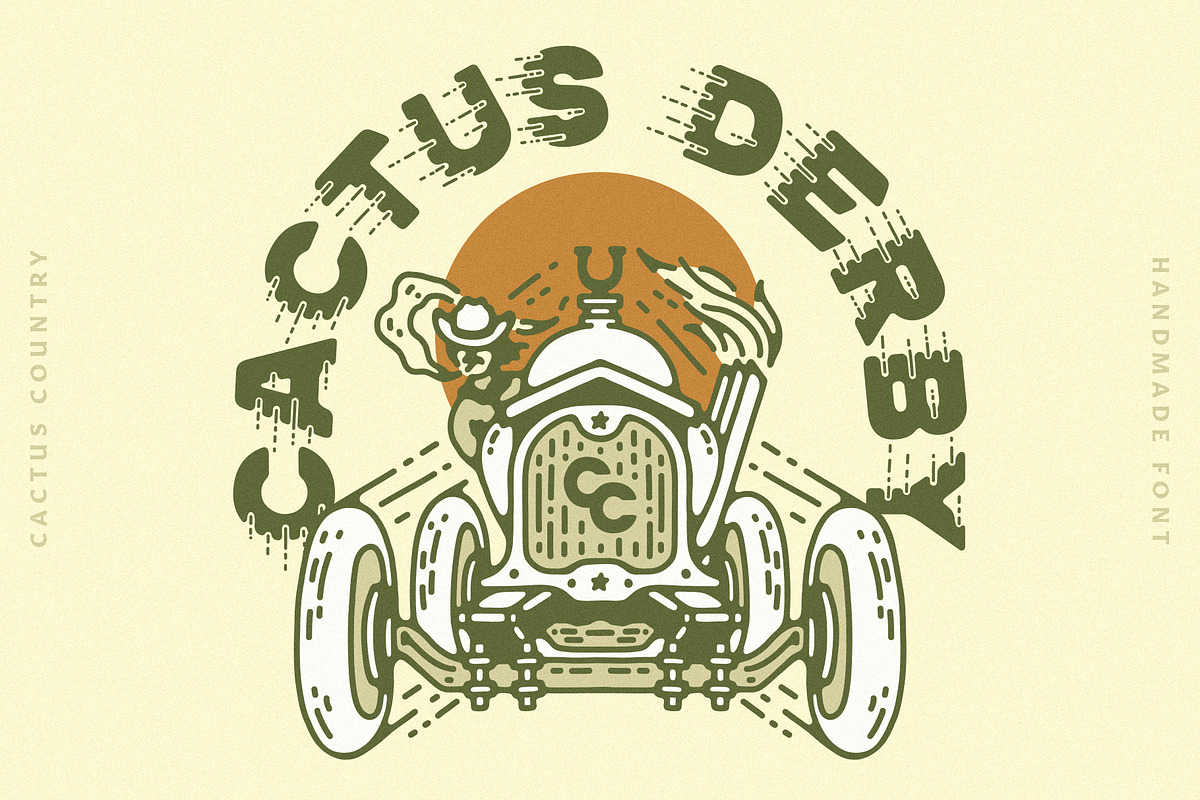 Cactus Derby Display Font, a Sans Serif Font by Cactus Country (Photo 1 of 8)