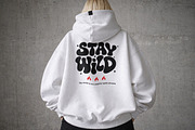 White Oversized Hoodie Mockup, a Hoody Mockup by Designer Dude (Thumbnail 1 of 2)