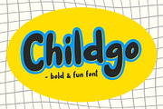 Childgo - Bold and Fun Font, a Sans Serif Font by Weape Studio (Thumbnail 1 of 7)