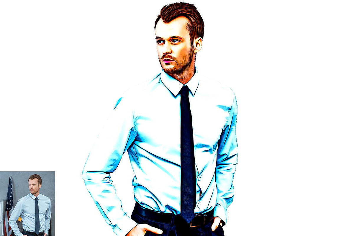 Master Vectorize Effect Ps Action, an Action Add-On by Studio Retouch (Photo 6 of 11)
