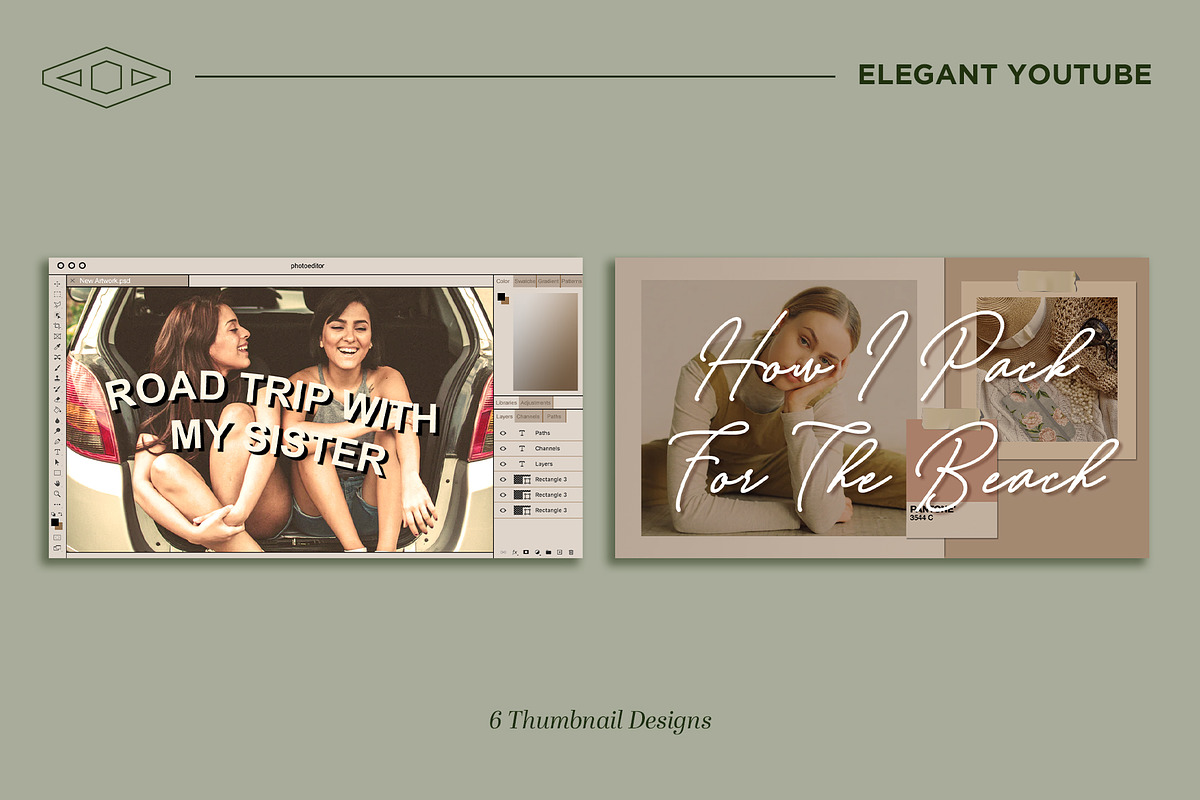 Elegant Youtube Branding Kit, a Social Media Template by Tangerine Nation (Photo 8 of 16)