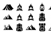 Camping Adventure Silhouette Icon, an Illustration by Artivon (Thumbnail 5 of 51)