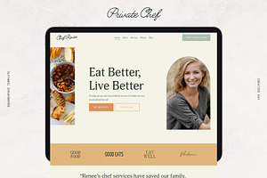 Private Chef Squarespace Template