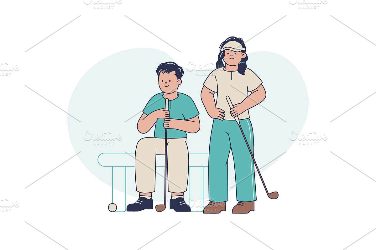 Golf Tournament Illustration, an Object Graphic by Jump Studio (Photo 11 of 12)
