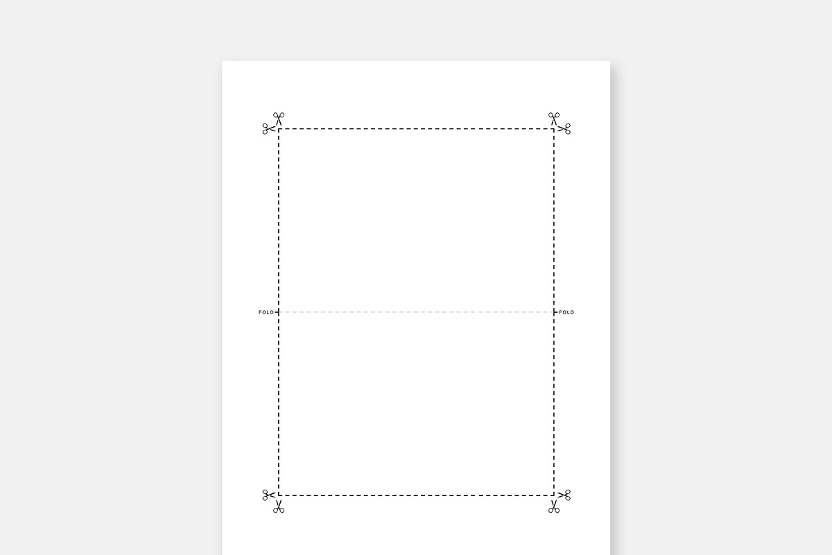 Folded Card Template, an Invitation Template by DesignStudioTeti (Photo 2 of 10)