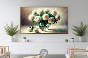 White rose Frame TV art screensaver, a Background Graphic by Artisan Craft (Thumbnail 3 of 4)