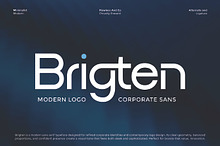 Brigten - Corporate Sans Serif Font