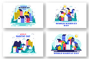 10 World Habitat Day Illustration, a Decorative Illustration by denayunebgt (Thumbnail 3 of 4)