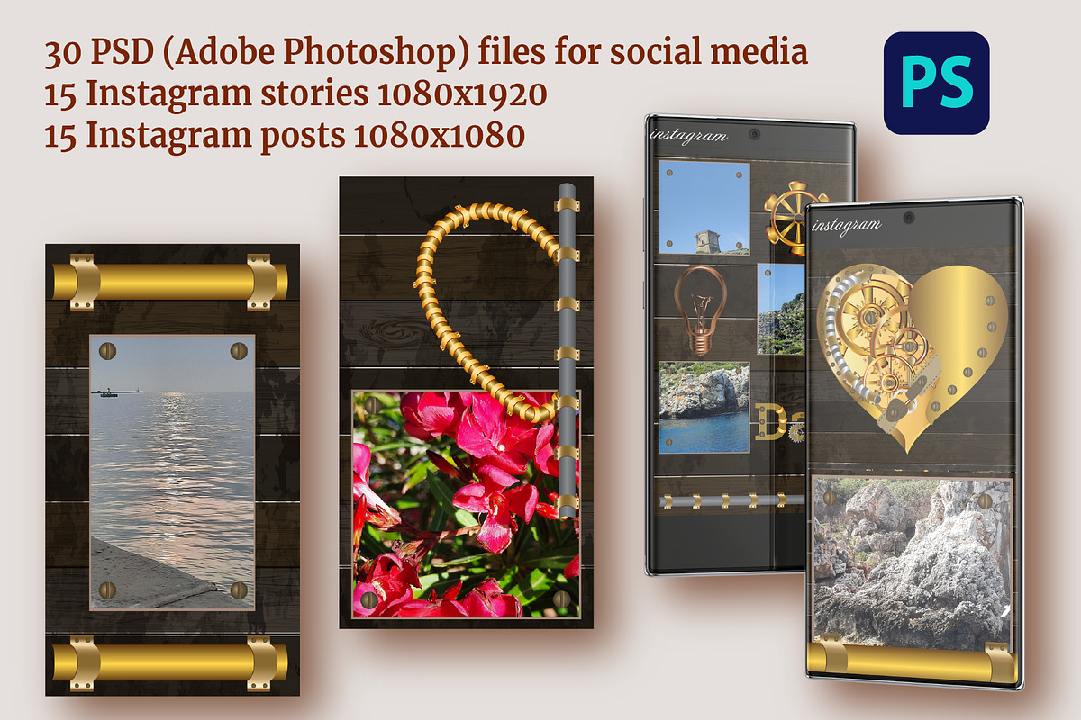 Back to an Alternate Past, a Social Media Template by Digital illustration shop (Photo 4 of 5)