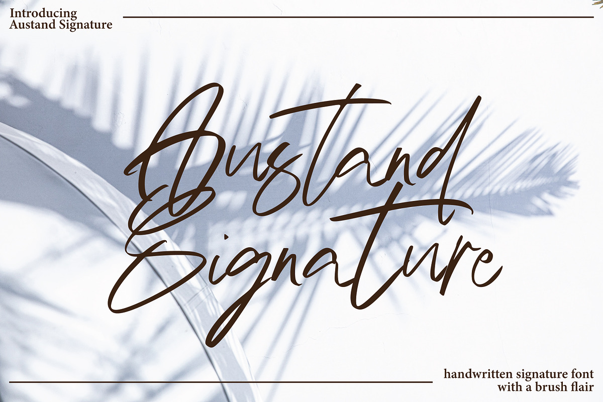 Austand - Handwritten Signature, a Script Font by tebaltipislab (Photo 1 of 10)