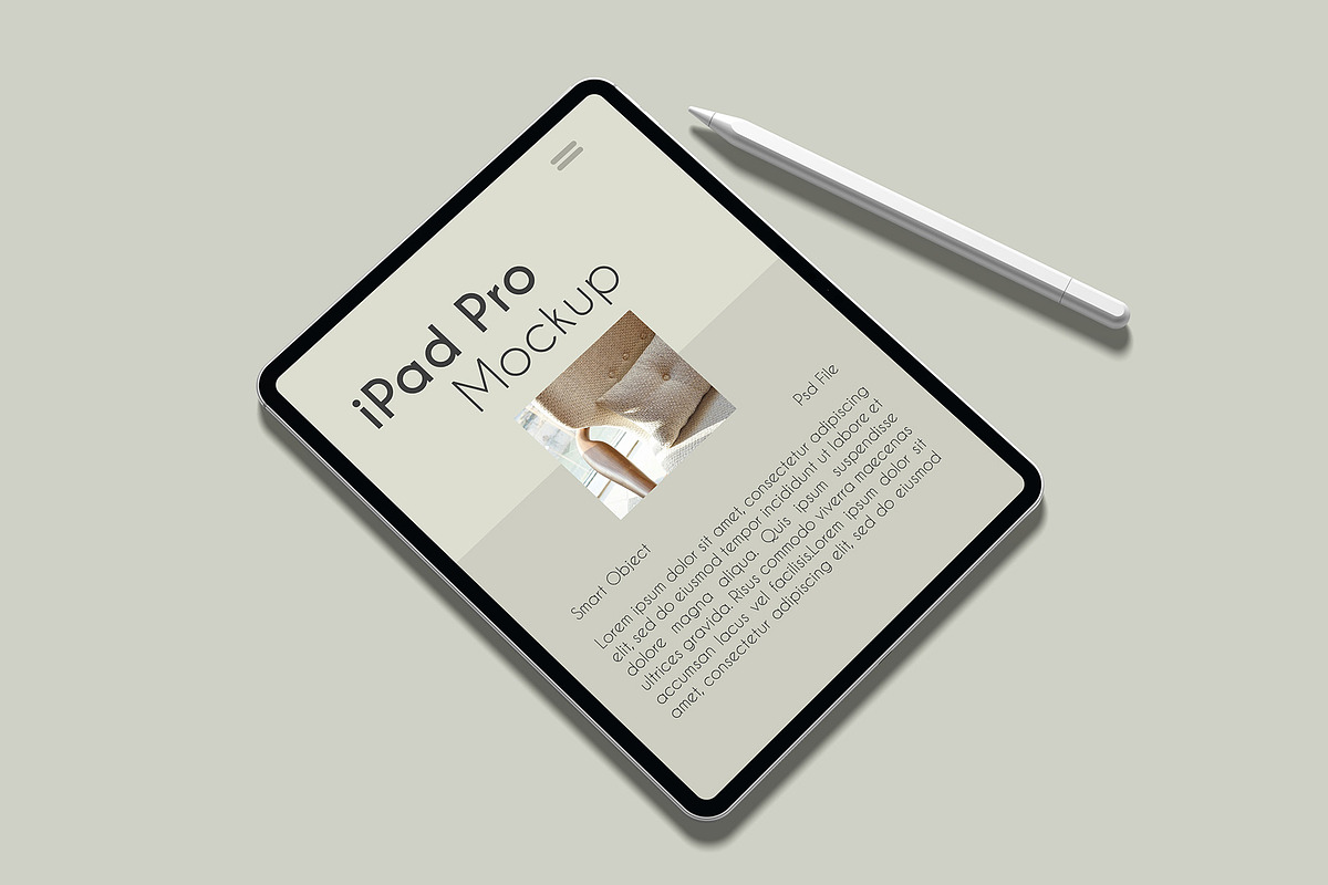 iPad Pro Mockup, an iPad Mockup by Graphicbars (Photo 17 of 25)