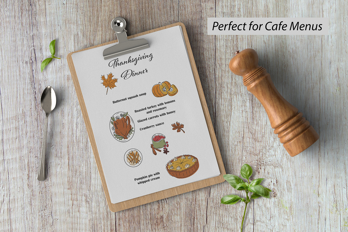 Cozy Thanksgiving Clipart Bundle, a Decorative Illustration by Decor Lines (Photo 7 of 10)