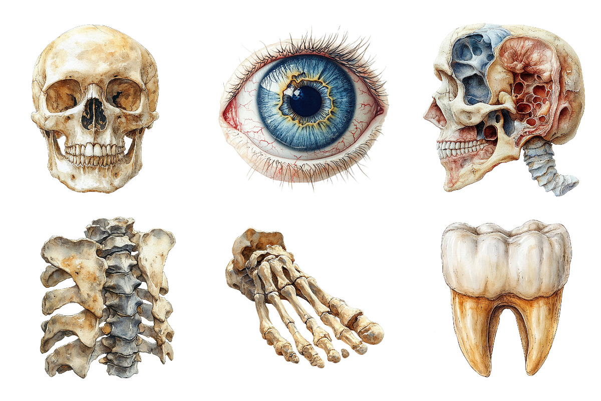 Vintage Antique Anatomy Clipart, an Illustration by SinaCreation (Photo 2 of 5)