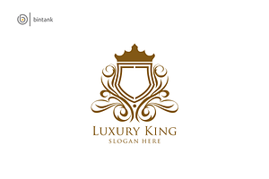 Luxury Shield, Royal Gold Logo