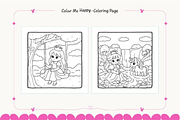 Cute Princess Coloring Pages for Kid, a Decorative Illustration by Ink Gallery (Thumbnail 4 of 4)