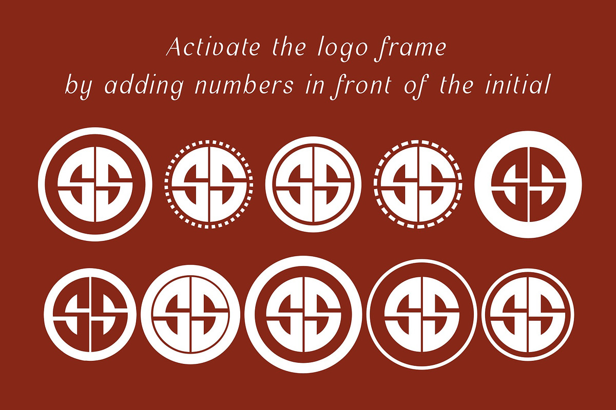 Mega Bundle! Monogram Logo Fonts, a Symbol Font by Intuisi Creative (Photo 8 of 12)