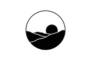 Circular Nature Landscape Silhouette, an Illustration by yasushie (Thumbnail 23 of 51)
