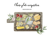 Watercolor Cheese Board Logo, an Illustration by Art and Funny (Thumbnail 2 of 5)