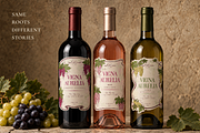 Vintage Grape Vector set Wine Labels, a Food Illustration by Neliakott ♥ (Thumbnail 6 of 10)